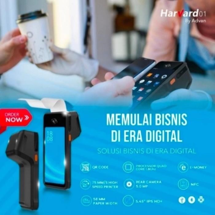 Advan Harvard 01 Smart Mobile Pos - Edc Printer Kasir Portable Pasti Diskon