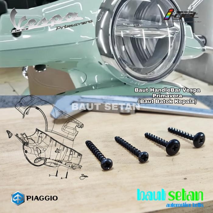 PREMIUM Baut Batok Vespa Primavera
