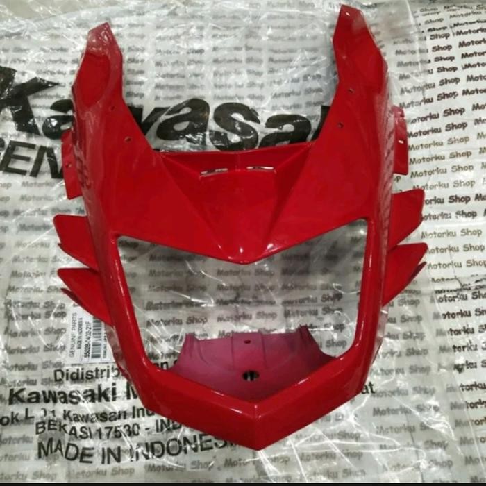 PREMIUM cover batok lampu refektor ninja RR new merah original