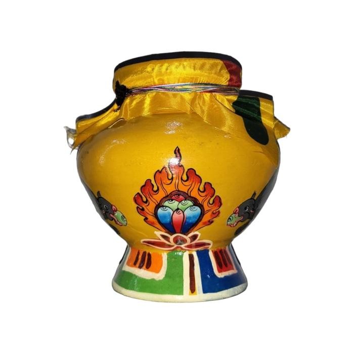 Vas Kekayaan Zambhala Kuning Drikung Thil Monastery Amulet Tibet Kagyu Vajrayana Tibetan