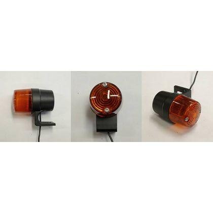 Lampu Sein Double Socket Bulat 180 Black Orange CGC Japan