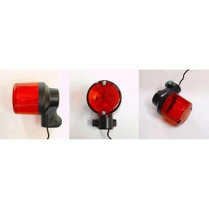 Lampu Sein Bulat Double Socket 500 Black Orange CGC Japan