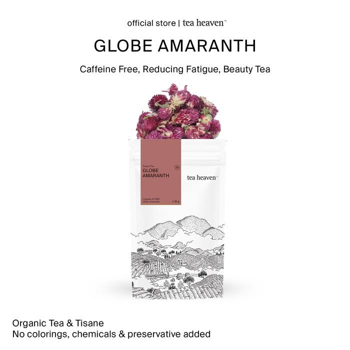 

Globe Amaranth Purple Flower Tea Tisane Organic Teh Bunga Herbal