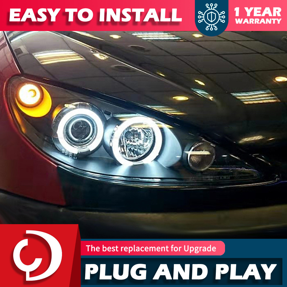 AKD Car Styling Head Lamp for peugeot 206 headlights 2004-2008 LED