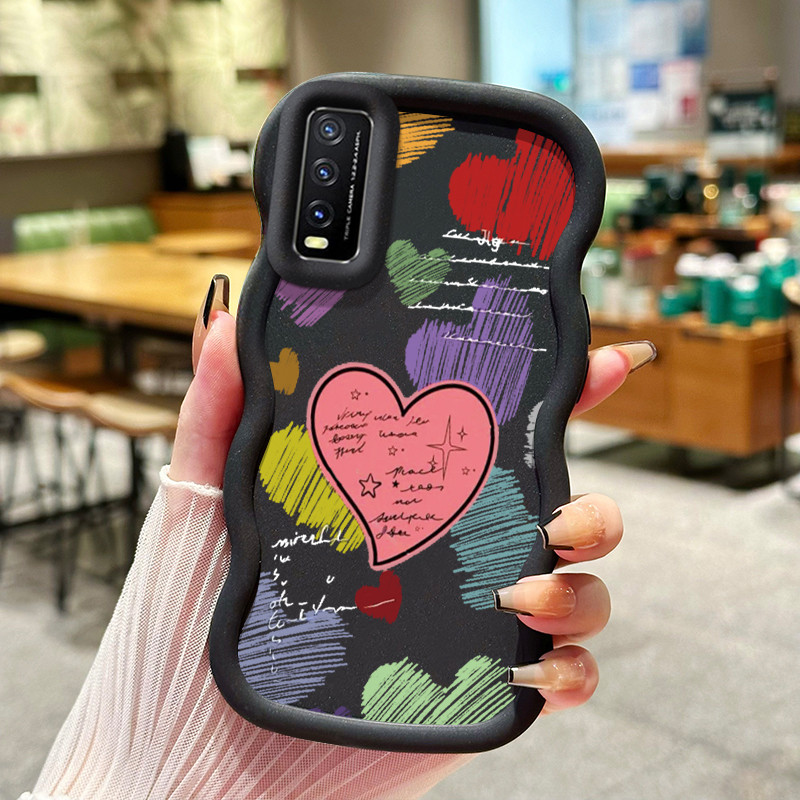 Casing Untuk VIVO Y20 Y20i Y20s Y12s Y12a Y20T Y11s Y30G Case Casing Emoji tas daisy HP Cesing pelin