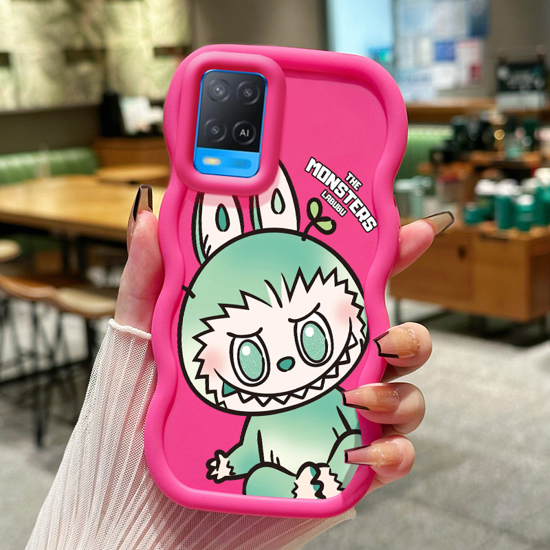 Casing HP Untuk OPPO A54 Case lucu Kartun daun boneka Kesing Cesing lunak Silikon Softcase Macaron K