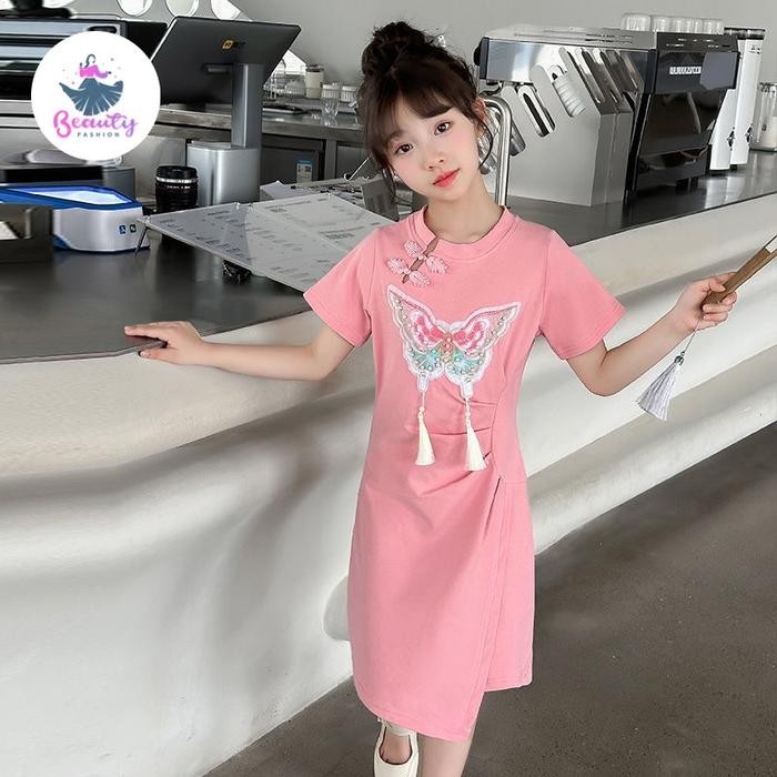 TERMURAH D07 New Summer Children's Hanfu Princess Dress for Girls Anak READY STOCK