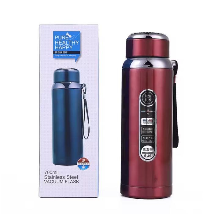 Termos vakum 1000ml LED indicator Suhu Double Stainless Steel Vacuum Flask Travel Hot/Cool TERMOS