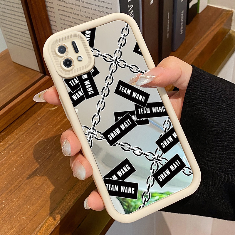Casing Hp Untuk OPPO A16K OPPO A16E Case Casing pola Rantai Kasing HP Kesing pelindung Silikon Softc