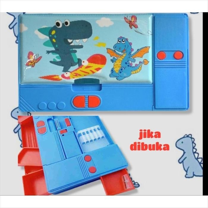 

(Magnet Jumbo) Tempat Tepak Kotak Pensil Alat Tulis Magnet Pencil Case Magnet Jumbo untuk Anak Laki