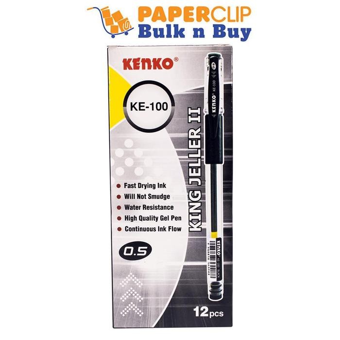 

PULPEN / BALLPOINT KENKO KE100/100C ISI 12 BLACK