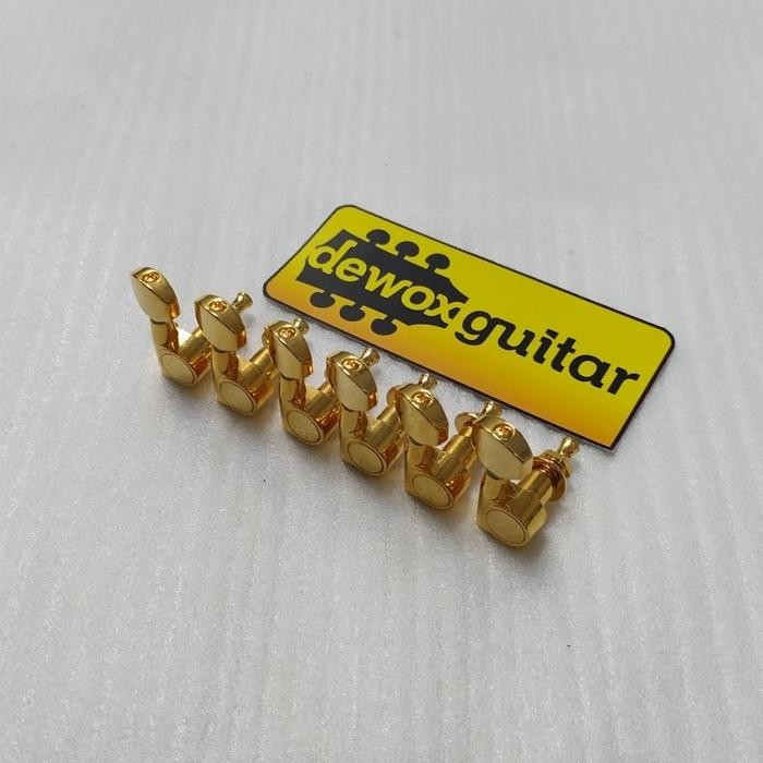 Dryer Gitar Tuner Screwless Hc Korea Gold Electric Guitar Part Pasti Ori