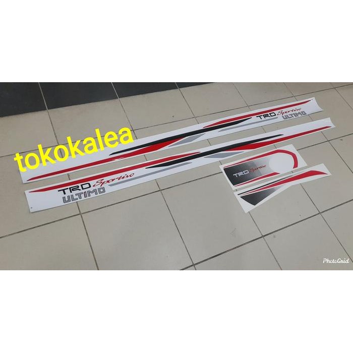 Paket Stiker Body Mobil Trd Sportivo Rush 2014-2017+Stiker Cover Ban