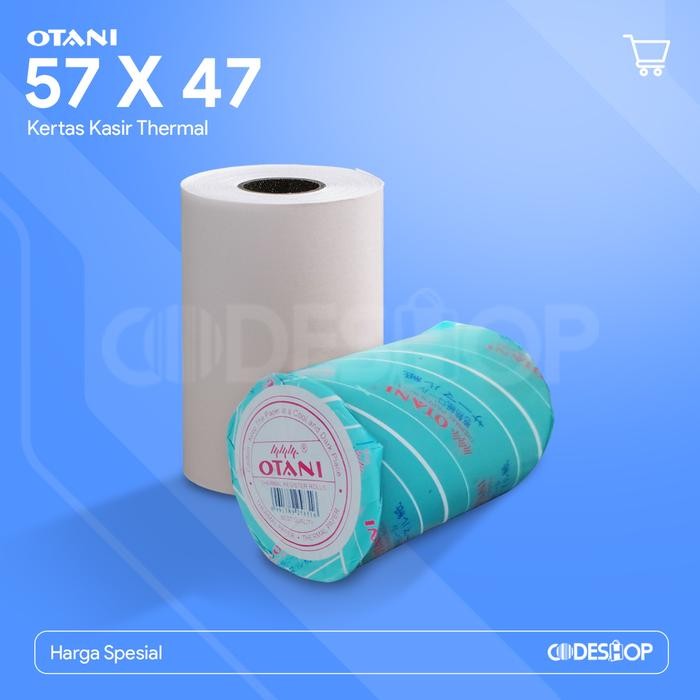 

KERTAS PRINTER BLUETOOTH THERMAL 58X50 - 58X48 58 x 48 OTANI HITAM