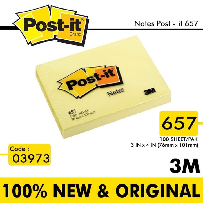 

Stick Note / memo pad POST IT 3M NO. 657