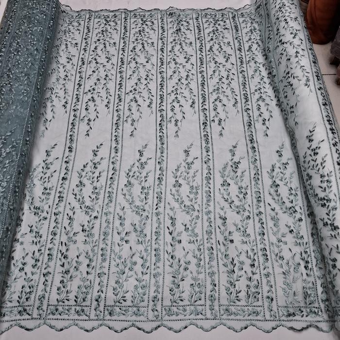 

kain organza motif/kain organza bordir/organza motif premium sapto