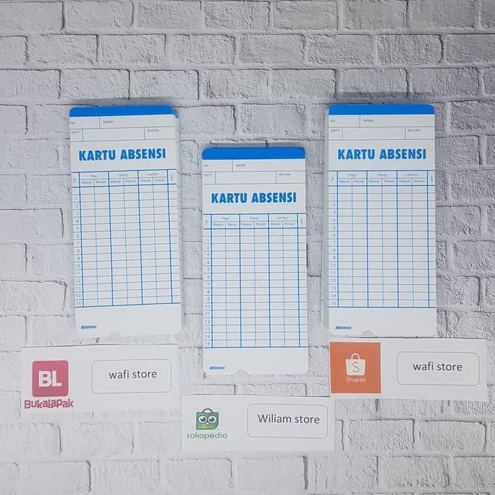 

kartu absensi krisbow set 100 pcs