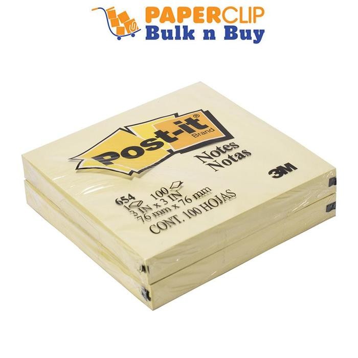 

POST IT 3M 654 3X3 YELLOW ISI 2 PCS