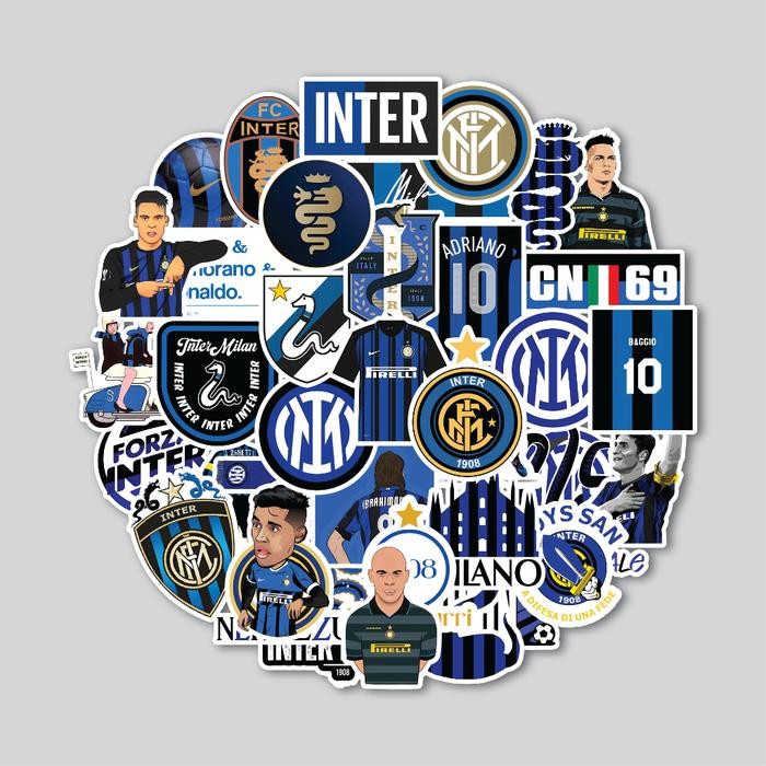 

STICKER PACK INTER MILAN STICKER TUMBLER STIKER LAPTOP KOPER HELM
