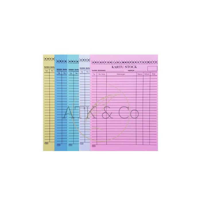 

Kartu Stok Barang Gudang Besar A4 - Inventory Stock Card A4