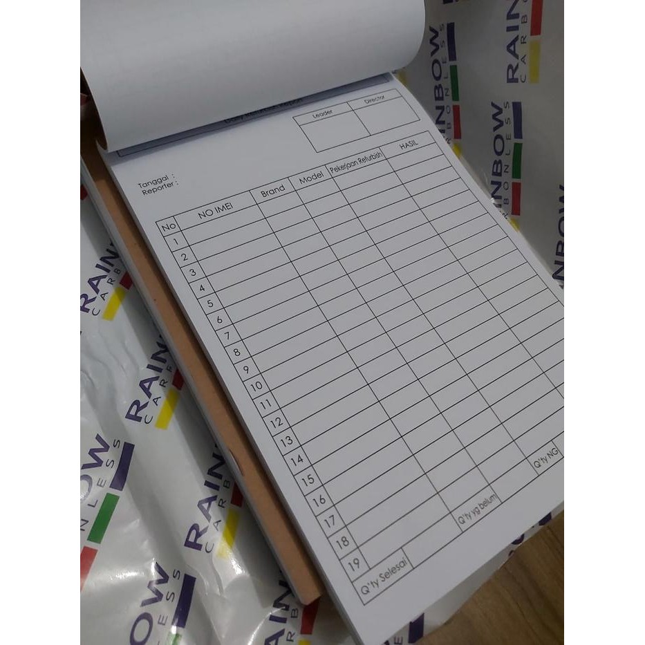 

Custom Cetak Formulir/ Form Ukuran A4 Kertas HVS 70gr