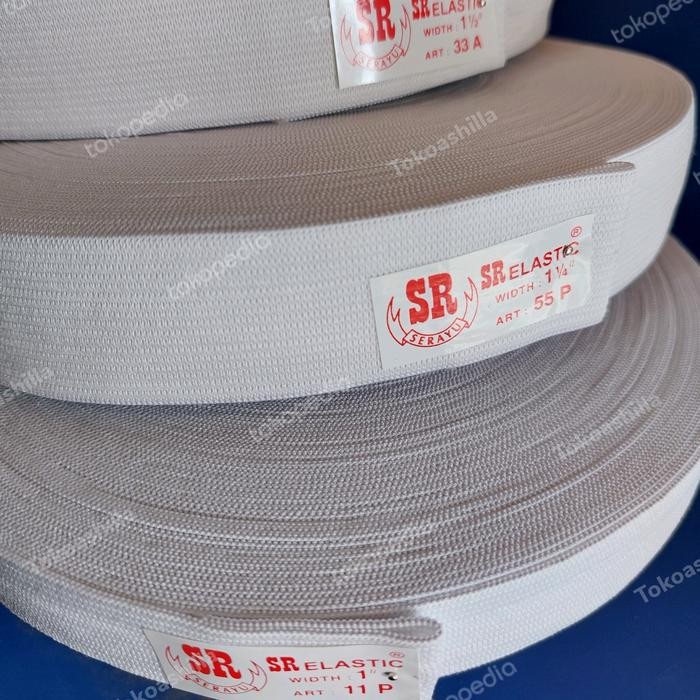 

Karet SR / elastic SR merah 2,5cm / 3cm / 4cm