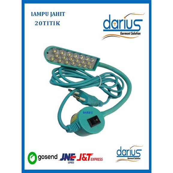 

Lampu mesin jahit LED 20 titik dengan magnet