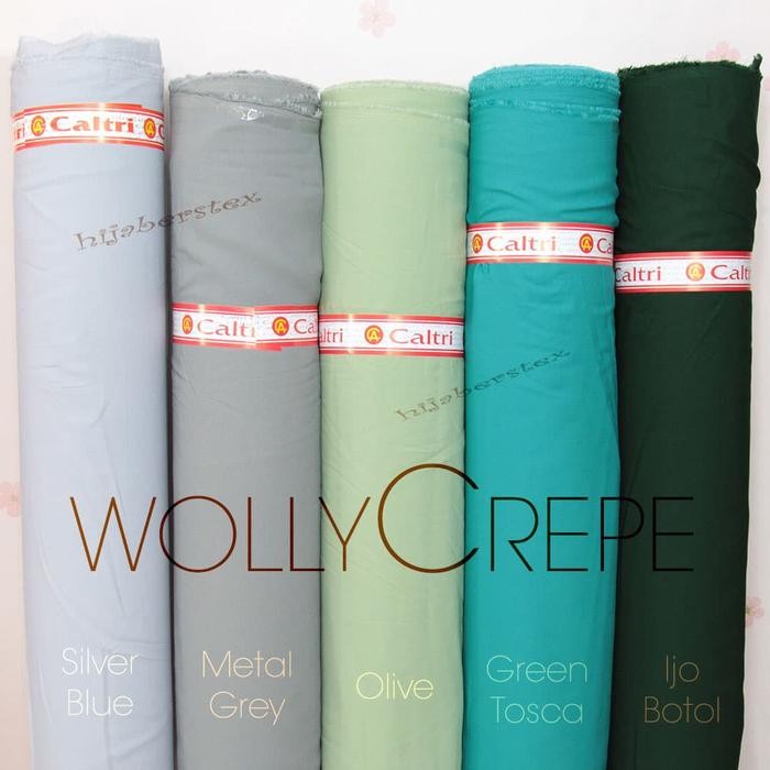 

1/2 Meter Kain Wolly Crepe Caltri Best Quality