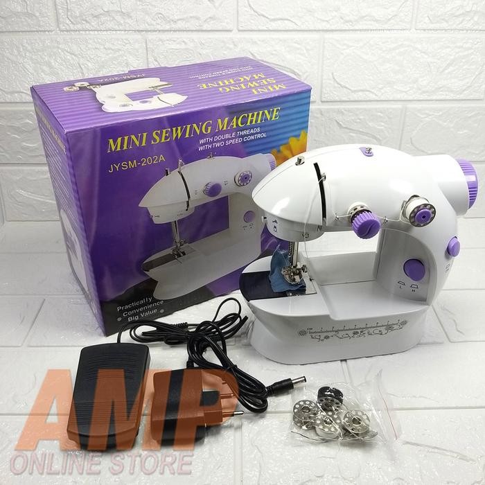 

MESIN JAHIT MINI PORTABLE FHSM 202/ MESIN JAHIT MINI