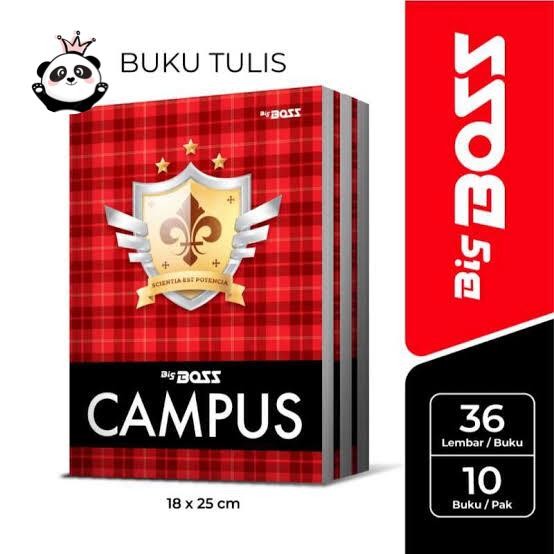

Buku Tulis Campus Merk BIGBOSS ( 1 pack ) Kampus