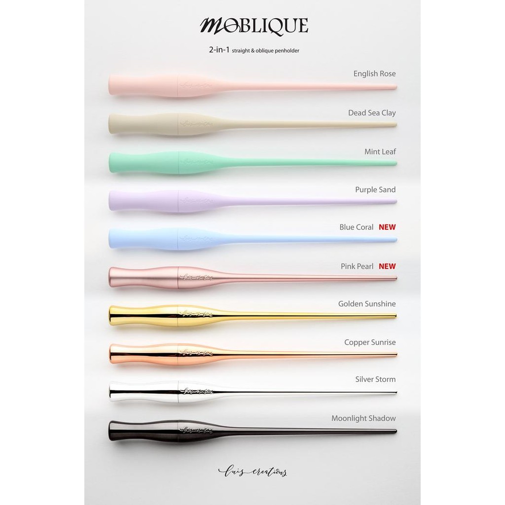 

M oblique 2 in 1 pen holder with nib compartment