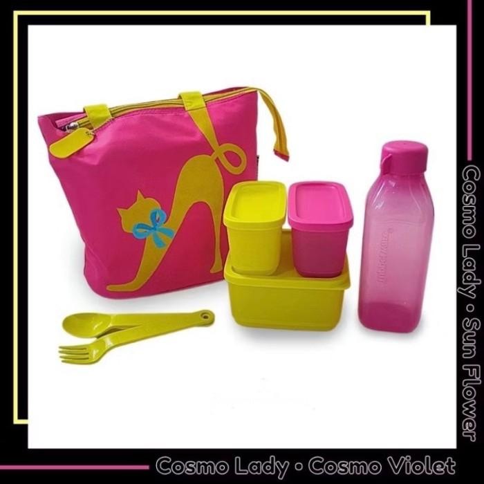 Tempat Makan bawa bekal Tupperware Cosmo Lady set