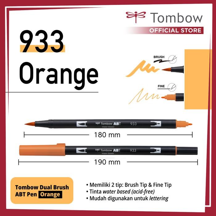 

ABT Dual Brush Pen Orange