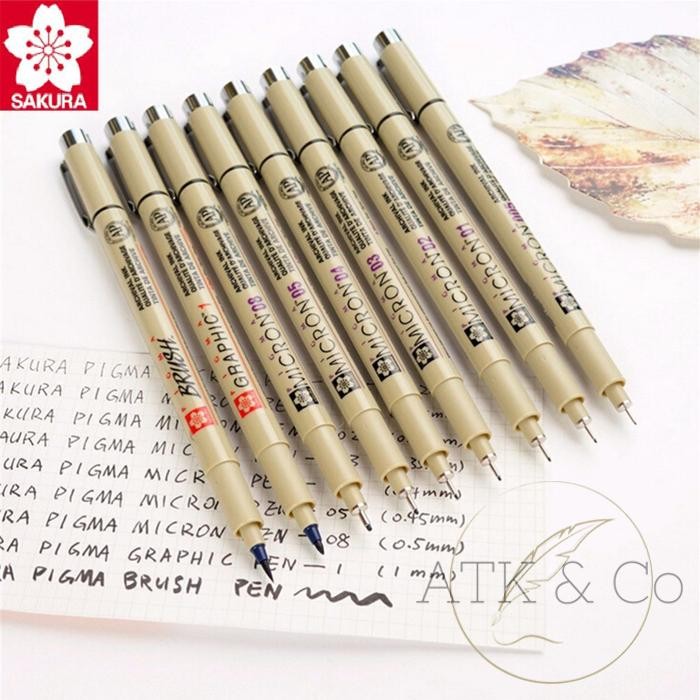

Sakura Pigma Micron Drawing Pen Brush - Pulpen Spidol Gambar Sakura
