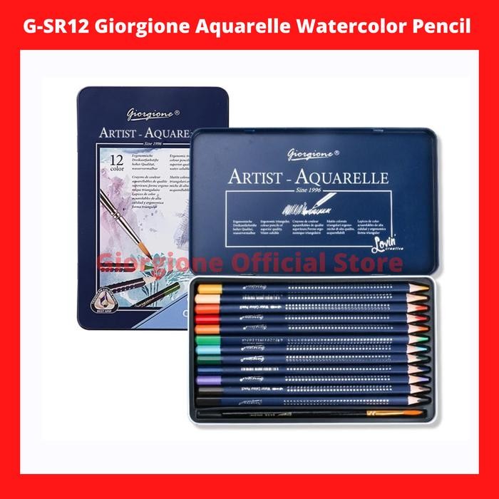 

G-SR Giorgione Aquarelle Watercolor Pensil Warna Cat Air Water Color