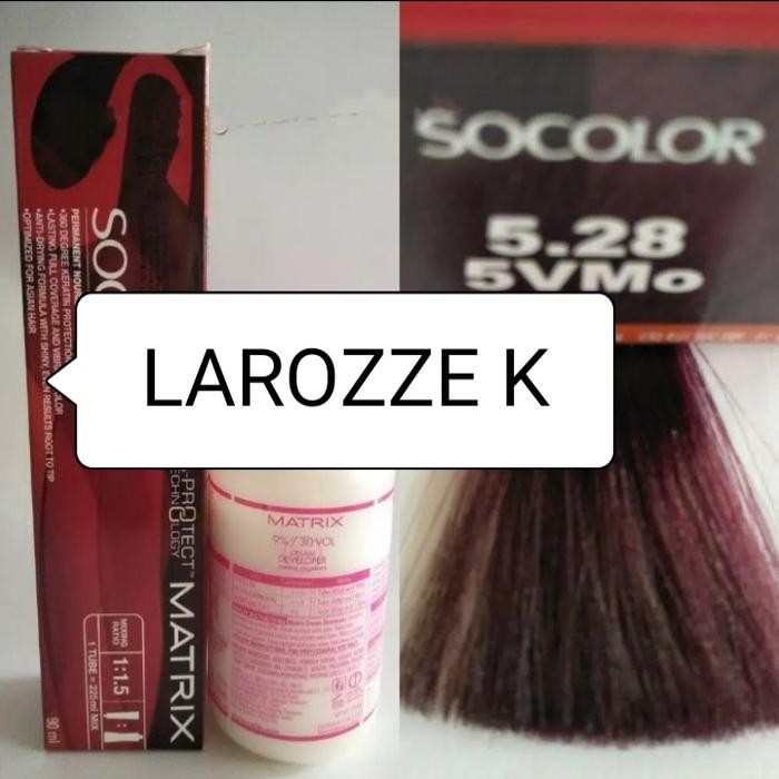 Terbaru Hair Color Matrix Socolor 5.28/5 V+Oxidant Ready