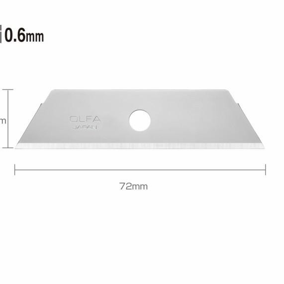 

REFILL BLADE SAFETY SPARE BLADE FOR SAFETY KNIVES SKB-2/5B OLFA JAPAN KODE 1297
