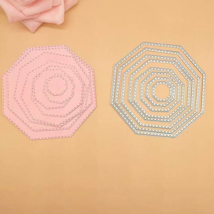 

CUTTING DIES OCTAGON FRAME (8PCS) KODE 402