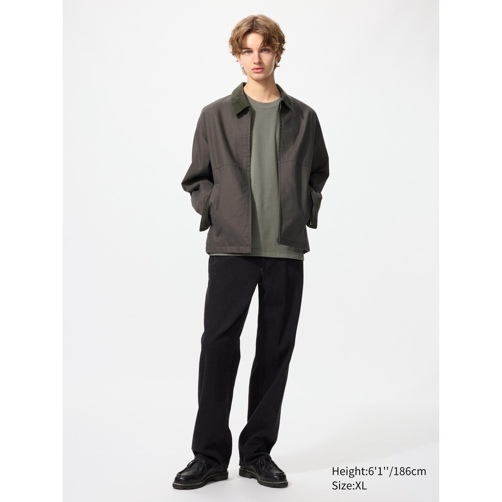 Uniqlo Jaket Blouson Pendek Ritsleting