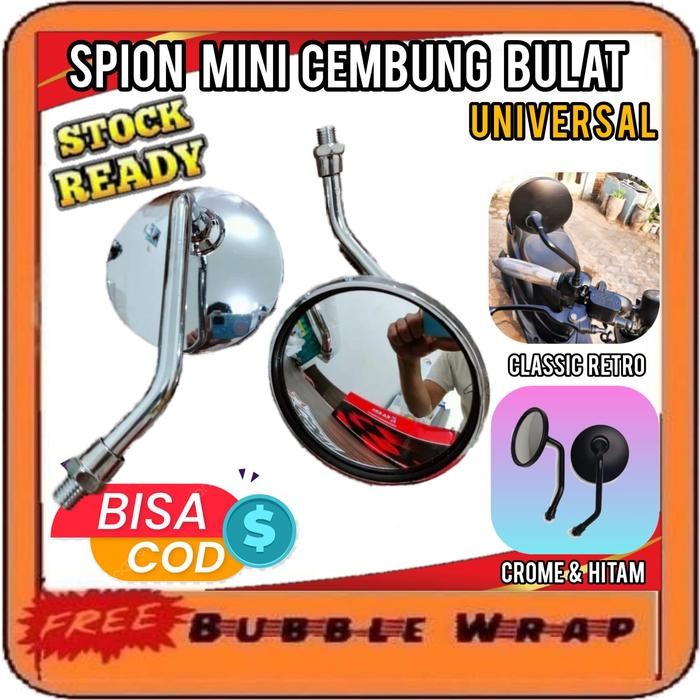 TERLARIS SPION MINI CEMBUNG SPION MINI CEMBUNG BULAT UNIVERSAL AKSESORIS MOTOR