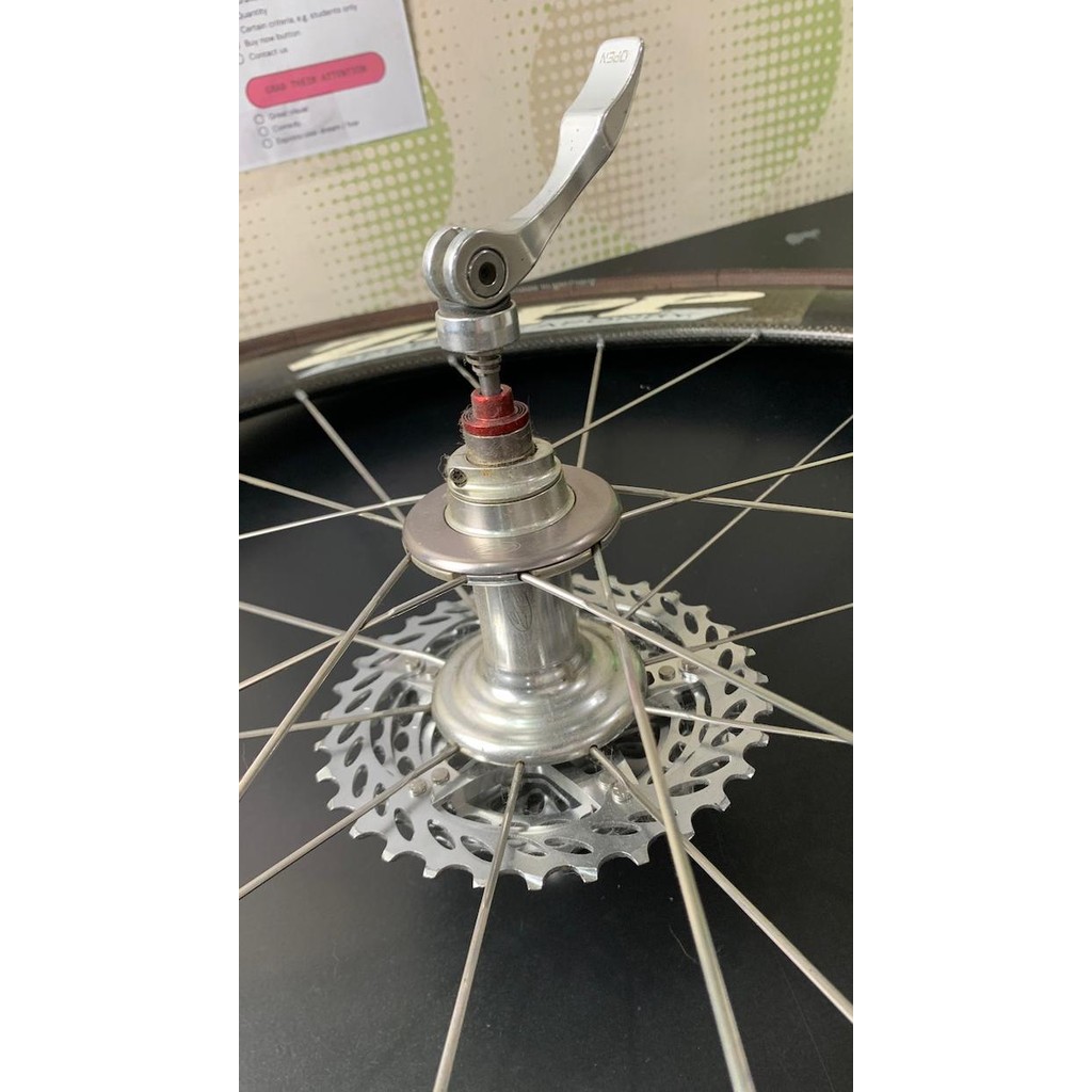 Wheelset ZIPP 404 Speed Weaponry - Kondisi 95%