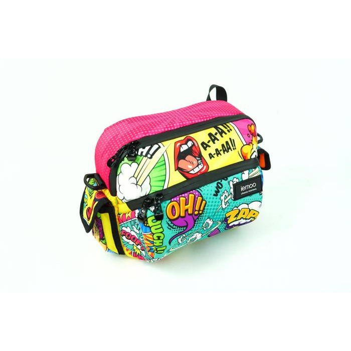 Cuci Gudang IEMOO TAS SEPEDA FRONTBLOCK BAG PRINTED PINK