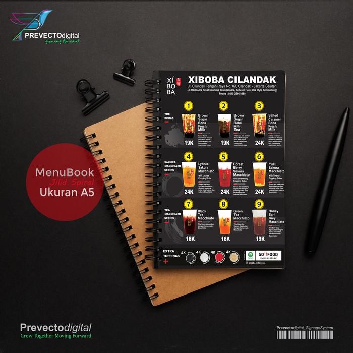 BISA GOSEND Cetak Buku Menu Jilid Spiral Paket Hemat