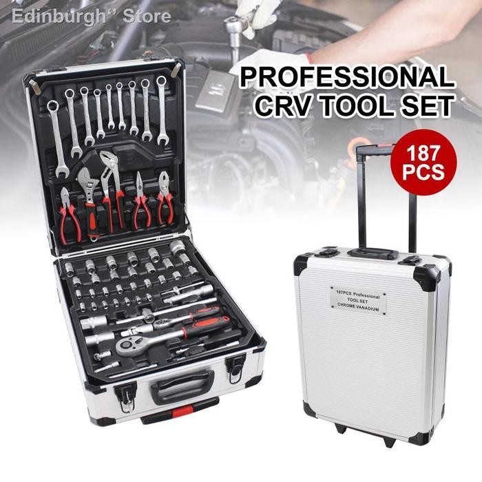 Koper Toolkit multifungsi perkakas/Bengkel/rumah Toolkit 187 pcs Ori