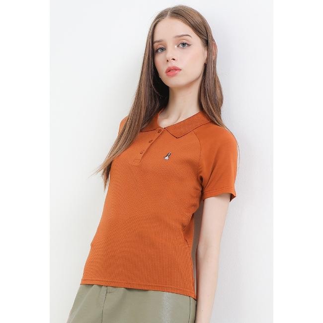 Hush Puppies Kaos Polo Wanita Polyn Ss Polo Camel