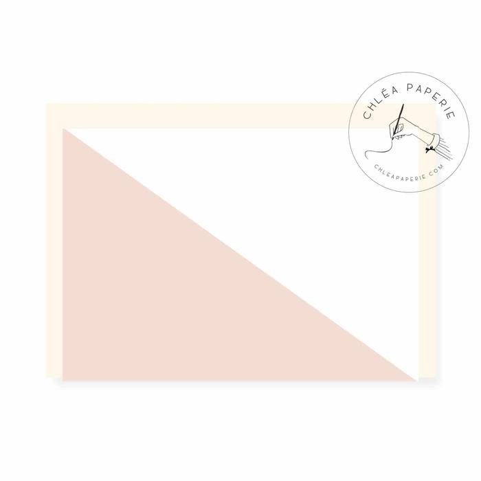 

Note Set / Triangle Diagonal Peach / Stationery Set / Kartu Ucapan