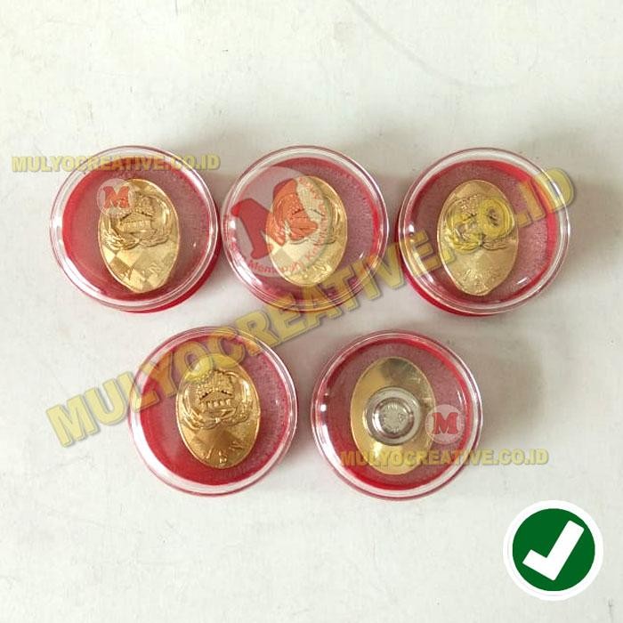 Pin Logo ASN Korpri Dan Box Lencana Pin ASN Pengait Magnet PREMIUM