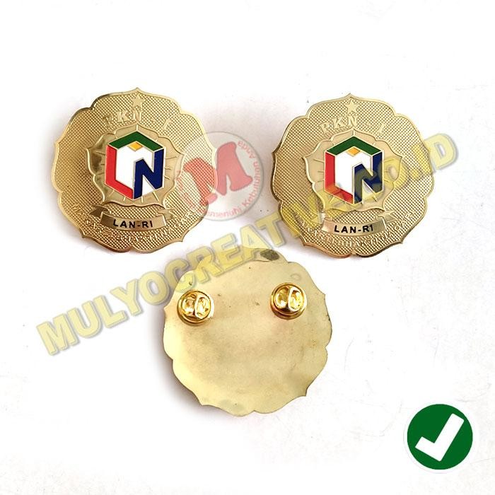 

Lencana Logo LAN RI Pin Lembaga Administrasi Model Bunga Murah PREMIUM