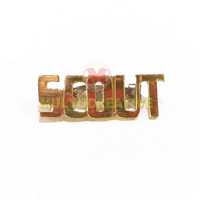 

Pin Bross Tulisan Scout Pin Scout Pramuka Full Logam Kuningan PREMIUM