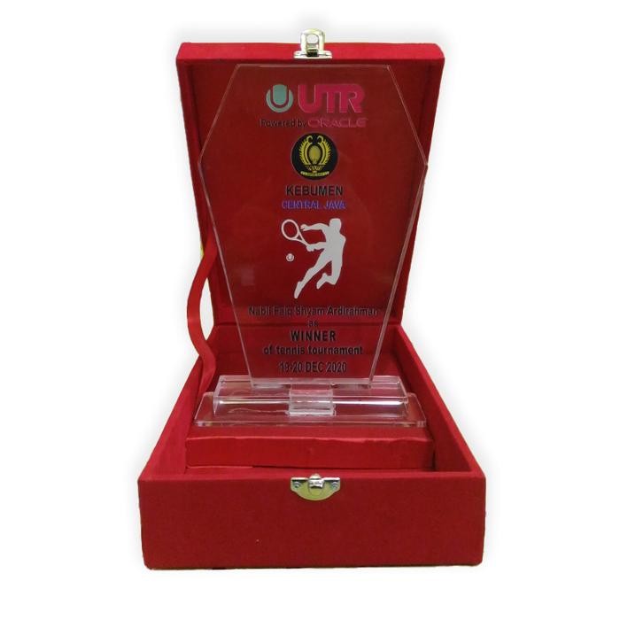 

Plakat Hadiah Kejuaraan Custom Plakat Akrilik Turnamen Tenis PREMIUM
